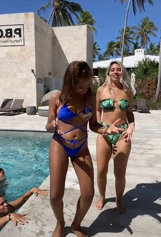 Beautiful Ashley Montero in Sexy Bikini at the Pool