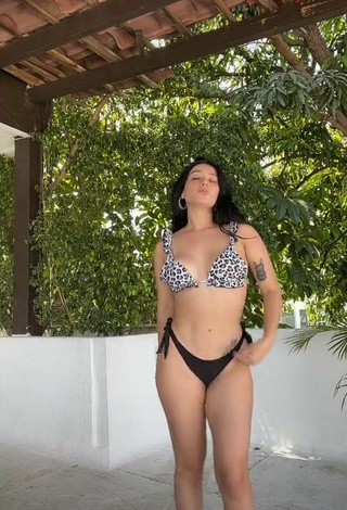 2. Sexy Brenda Zambrano in Leopard Bikini Top