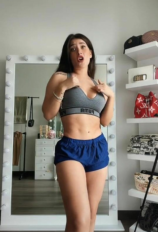 2. Sexy Brenda Zambrano in Blue Sport Shorts