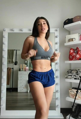 4. Sexy Brenda Zambrano in Blue Sport Shorts