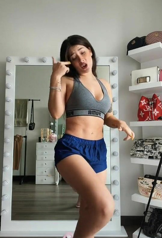5. Sexy Brenda Zambrano in Blue Sport Shorts