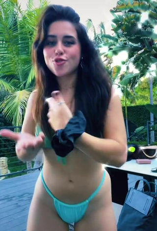 Sexy Brenna D'Amico in Green Bikini