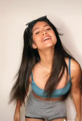 4. Sexy Camila Calderon in Grey Crop Top