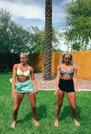 Hot Hanna & Haley Cavinder in Bikini Top