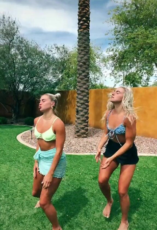 2. Hot Hanna & Haley Cavinder in Bikini Top