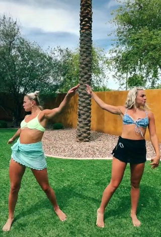 4. Hot Hanna & Haley Cavinder in Bikini Top