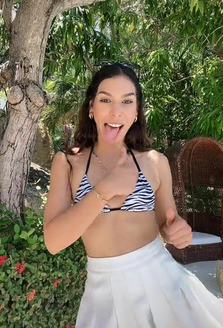 4. Hot Kimberly Loaiza in Zebra Bikini Top
