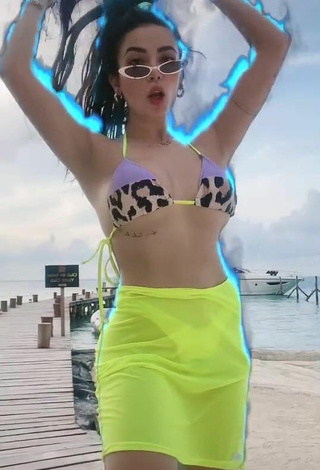 Sexy Dania Méndez in Bikini Top at the Beach while Twerking