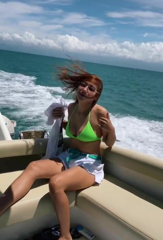 2. Hot Dani Russo in Bikini Top on a Boat